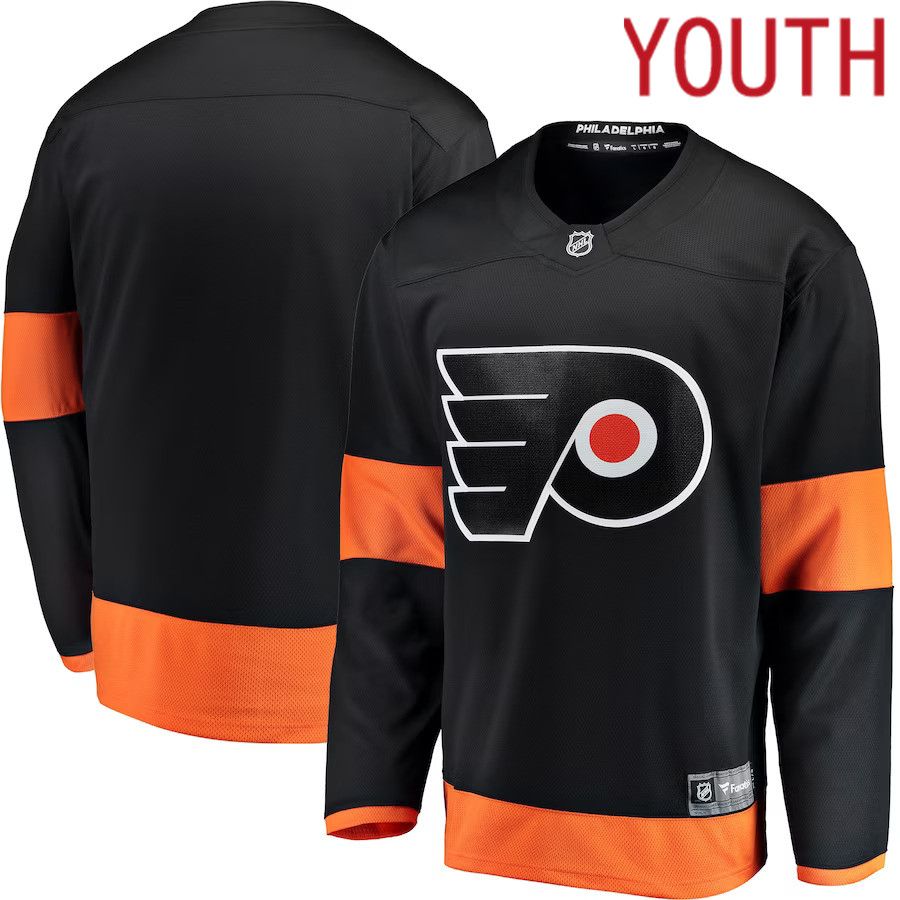 Youth Philadelphia Flyers Fanatics Branded Black Alternate Breakaway NHL Jersey